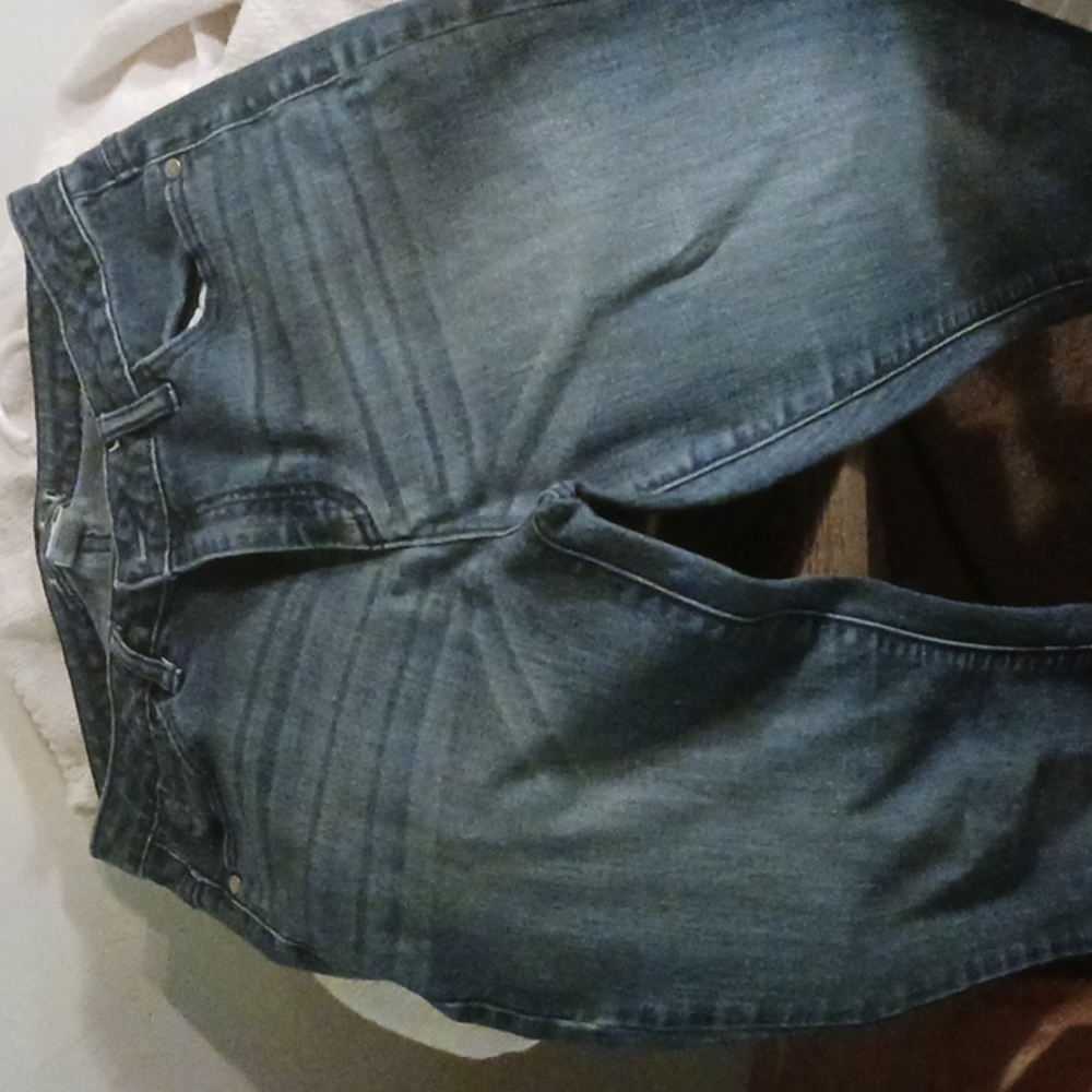 Ellie flare blue jeans faded